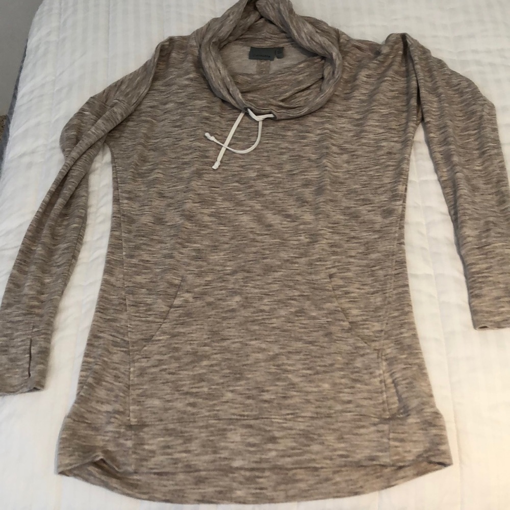 ATHLEA Cowl Neck Long Sleeve Pullover